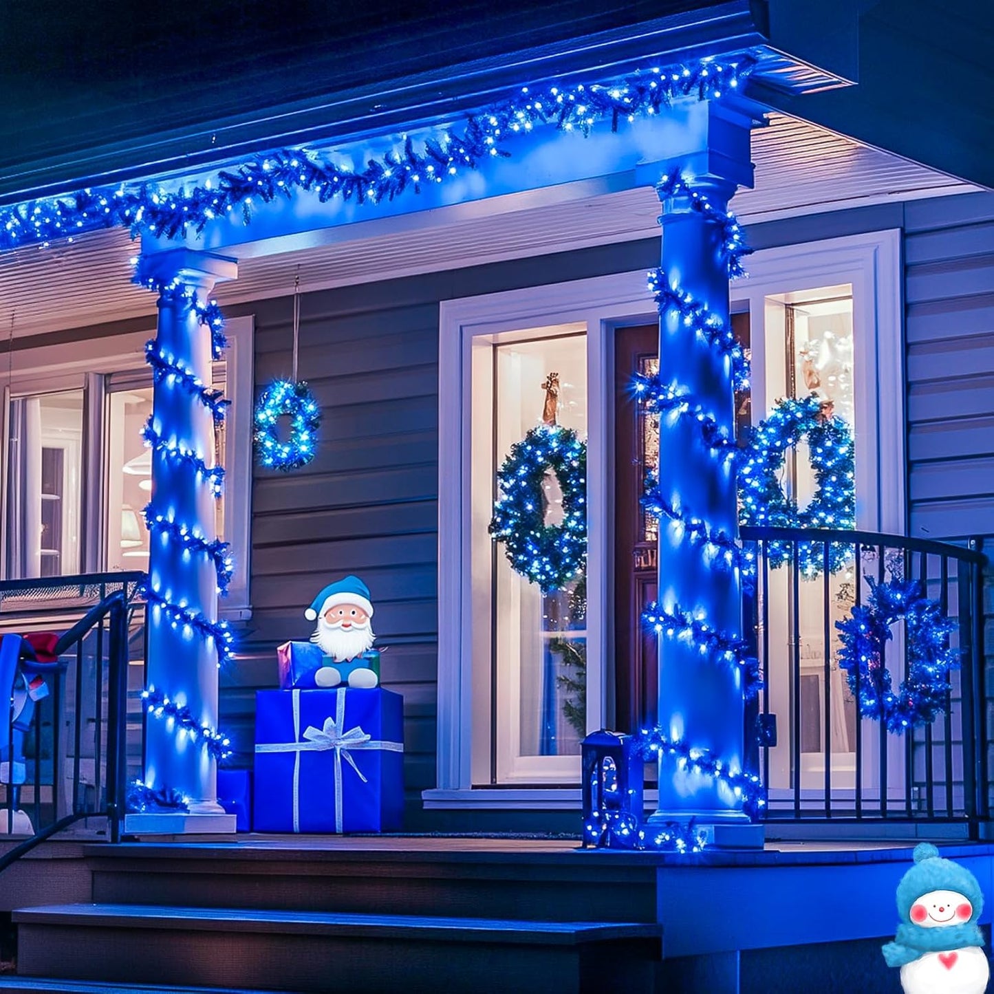 ✨ Luces Azules para una Decoración Mágica 💙
