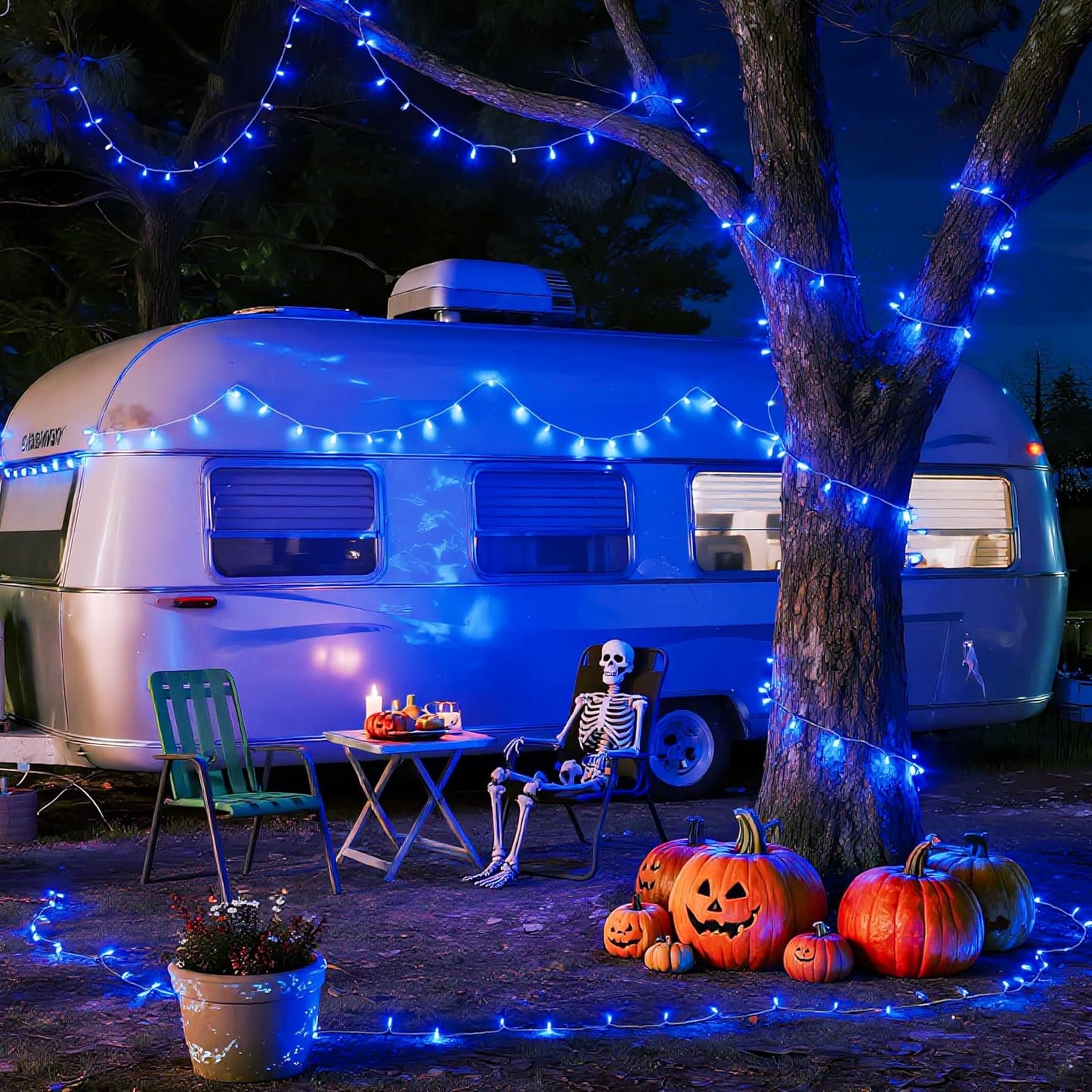 ✨ Luces Azules para una Decoración Mágica 💙